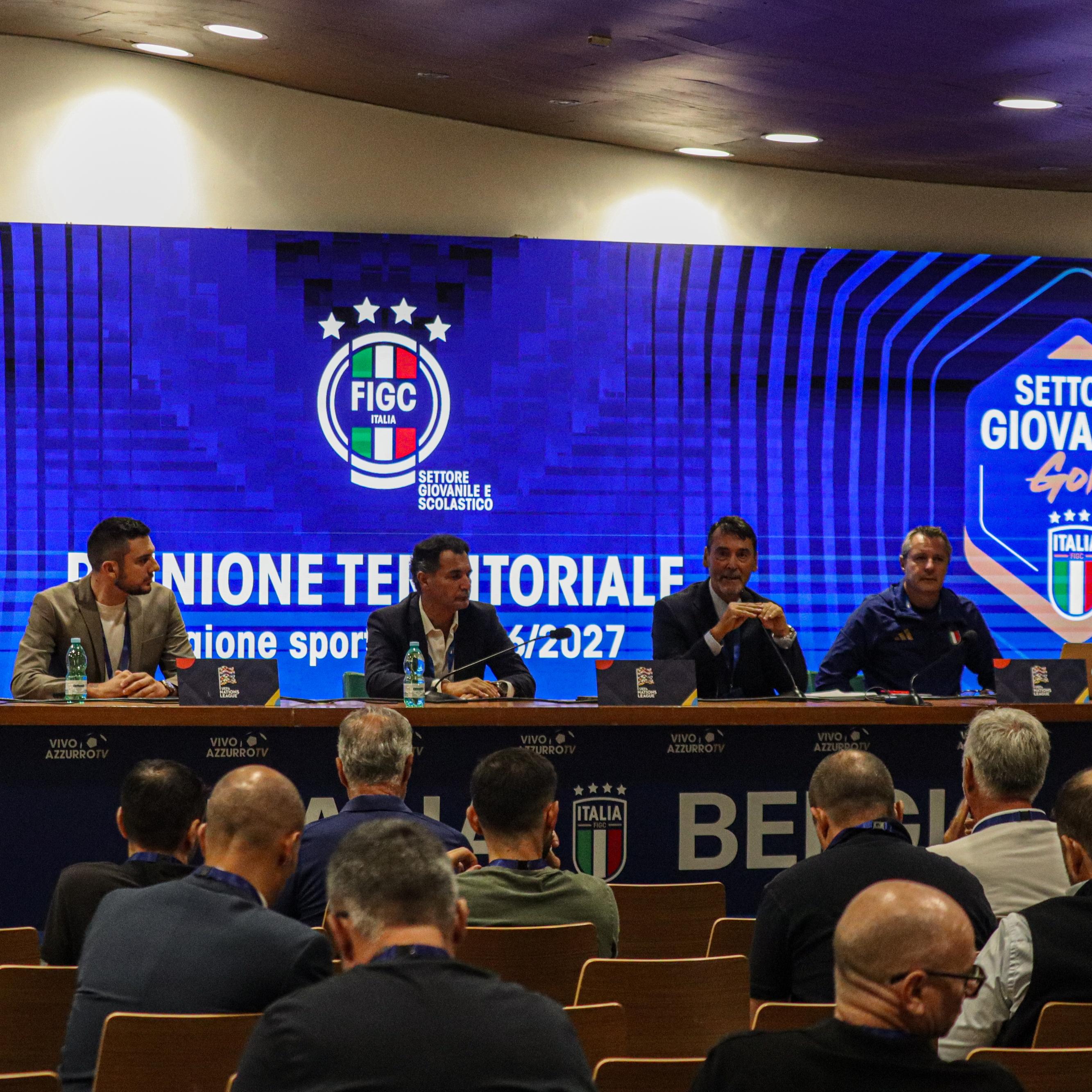 Riunione Territoriale SGS nel pre partita di Italia-Belgio