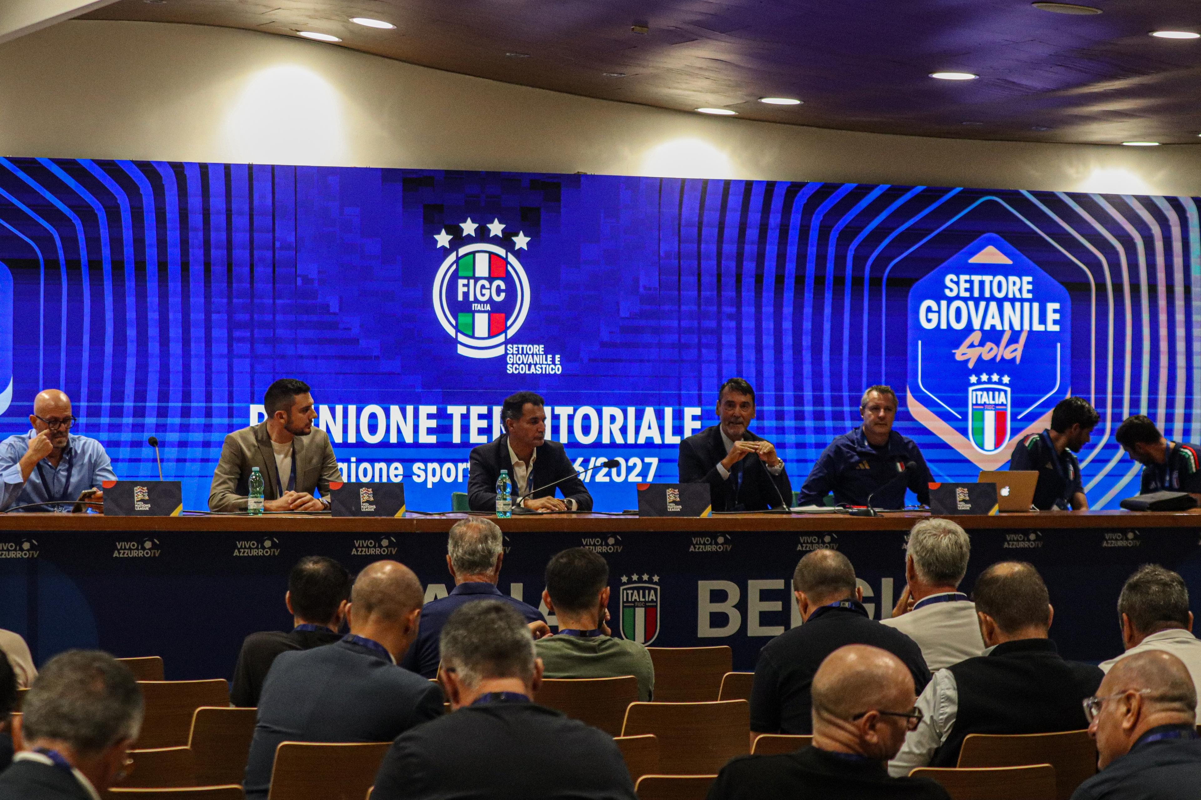 Riunione Territoriale SGS nel pre partita di Italia-Belgio