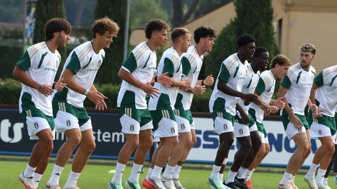 Nazionale A: la rifinitura degli Azzurri alla vigilia del match con la Francia