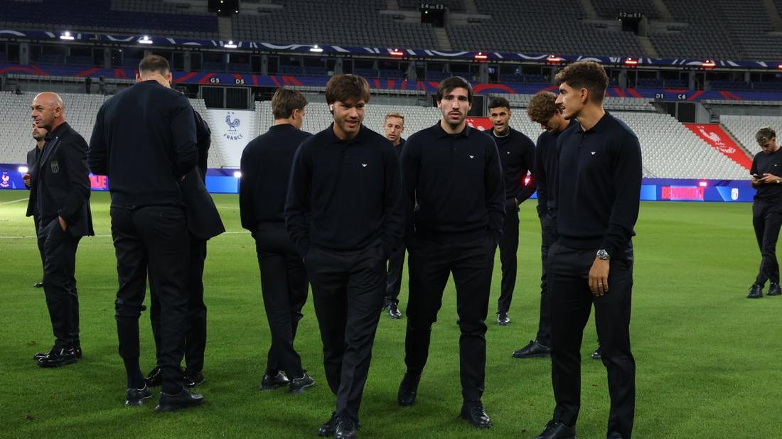Men’s First Team: Italy’s walk-around at the Stade de France