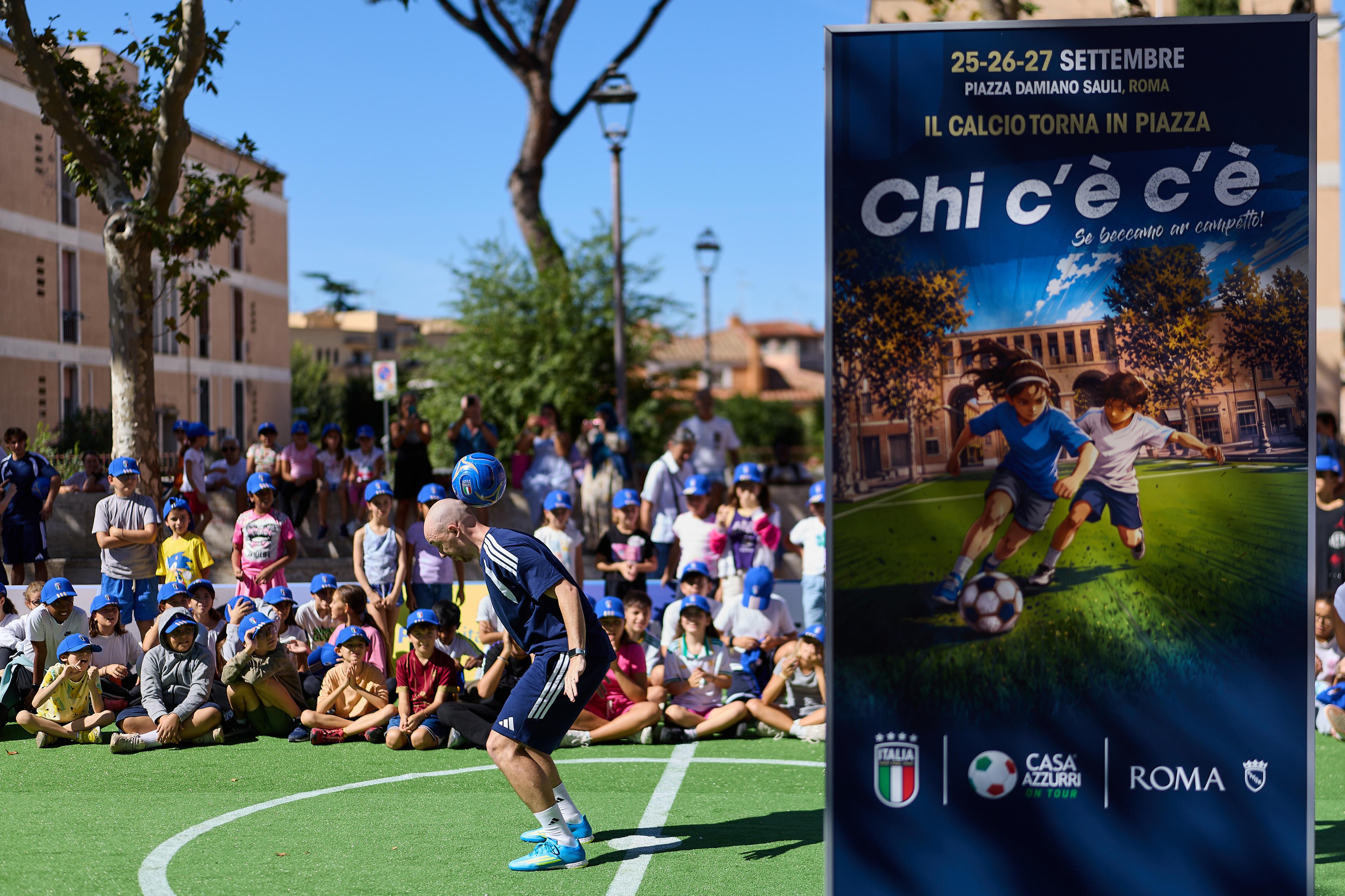 ‘Football Returns to the Square’ by the numbers: over 2,300 attend across three days, 900 players and 210 matches at Piazza Damiano Sauli