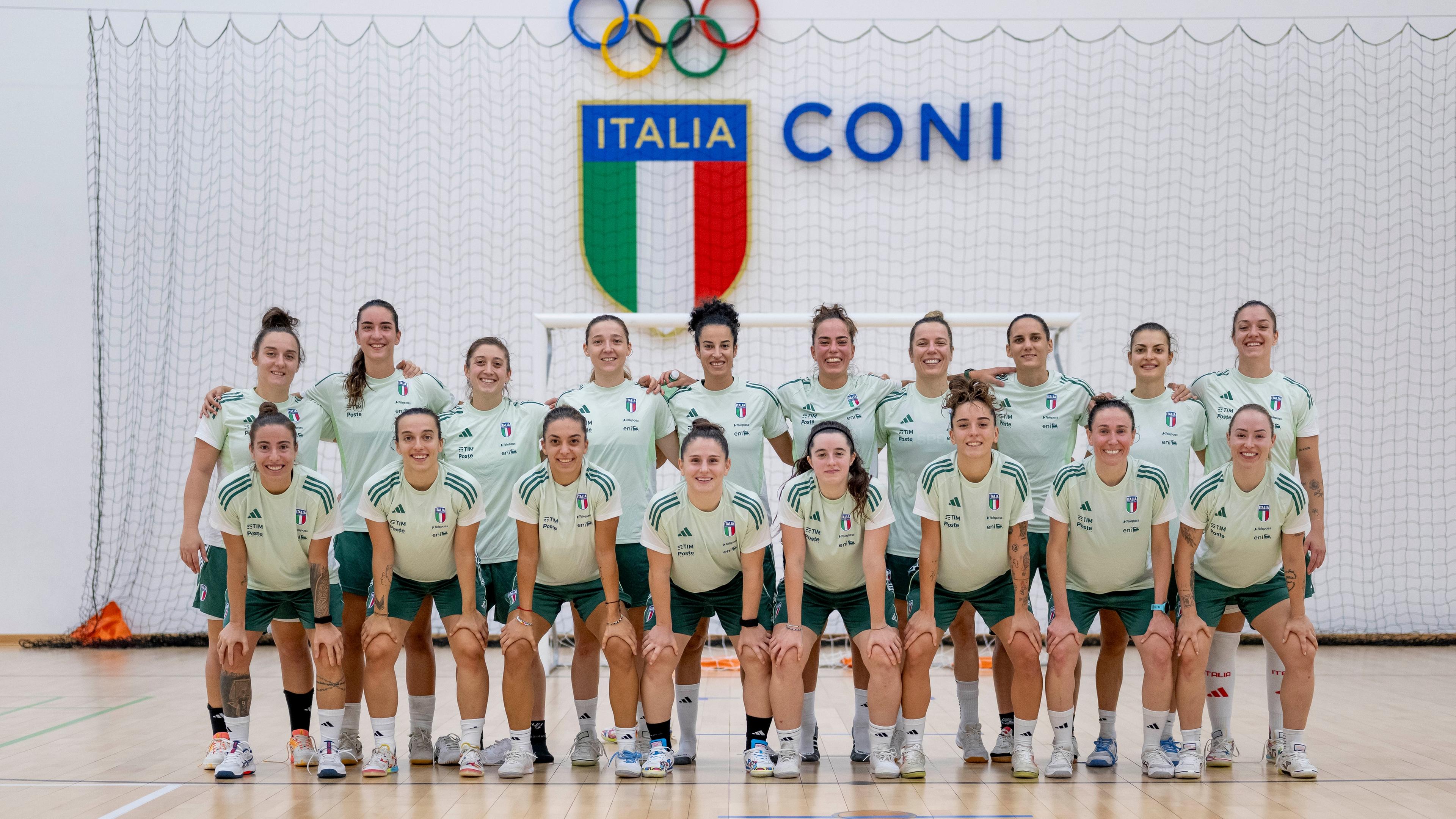Nazionale femminile futsal: concluso il raduno al 'Giulio Onesti' prima del girone Europeo