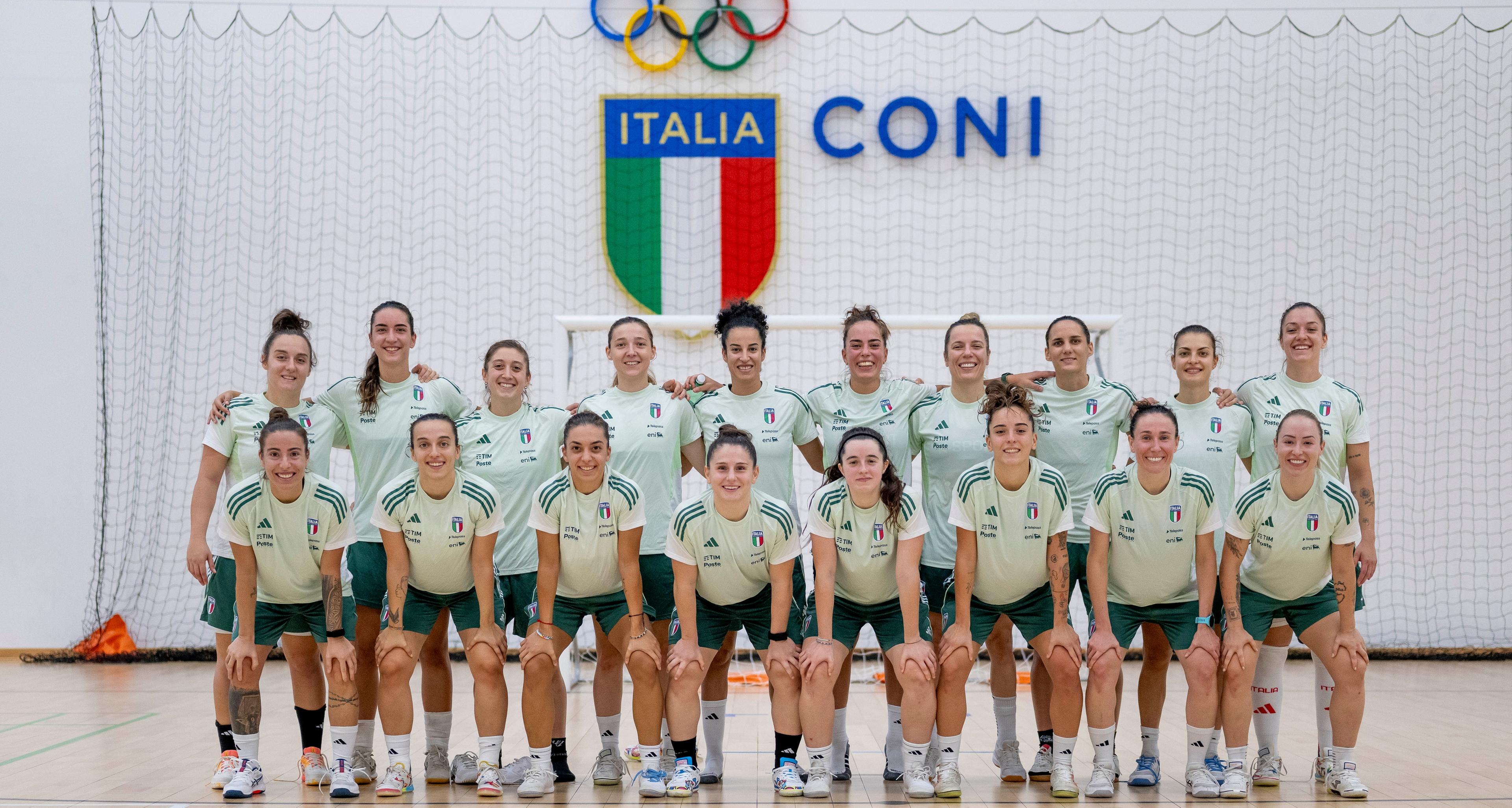 Nazionale femminile futsal: concluso il raduno al 'Giulio Onesti' prima del girone Europeo