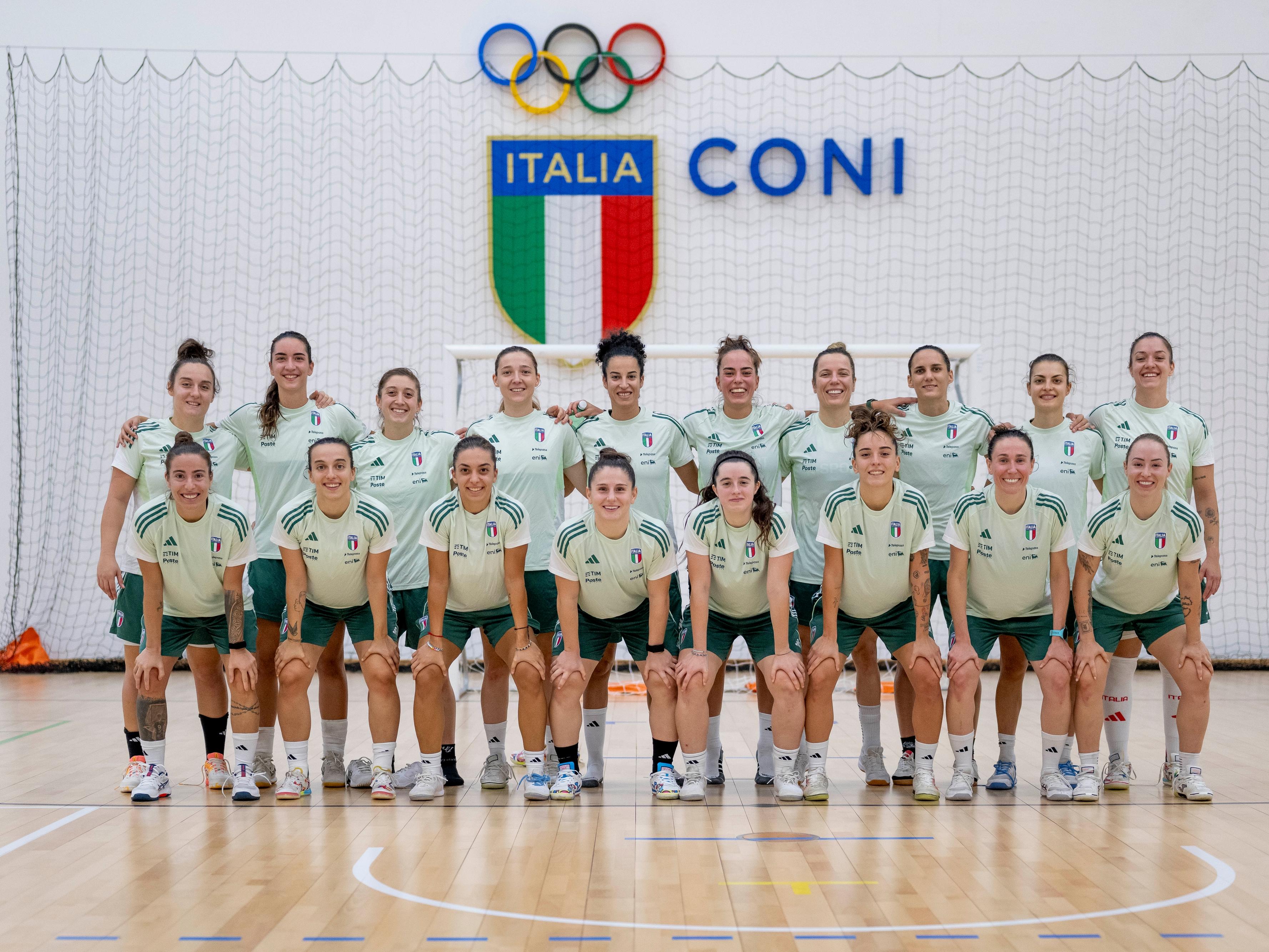 Nazionale femminile futsal: concluso il raduno al 'Giulio Onesti' prima del girone Europeo