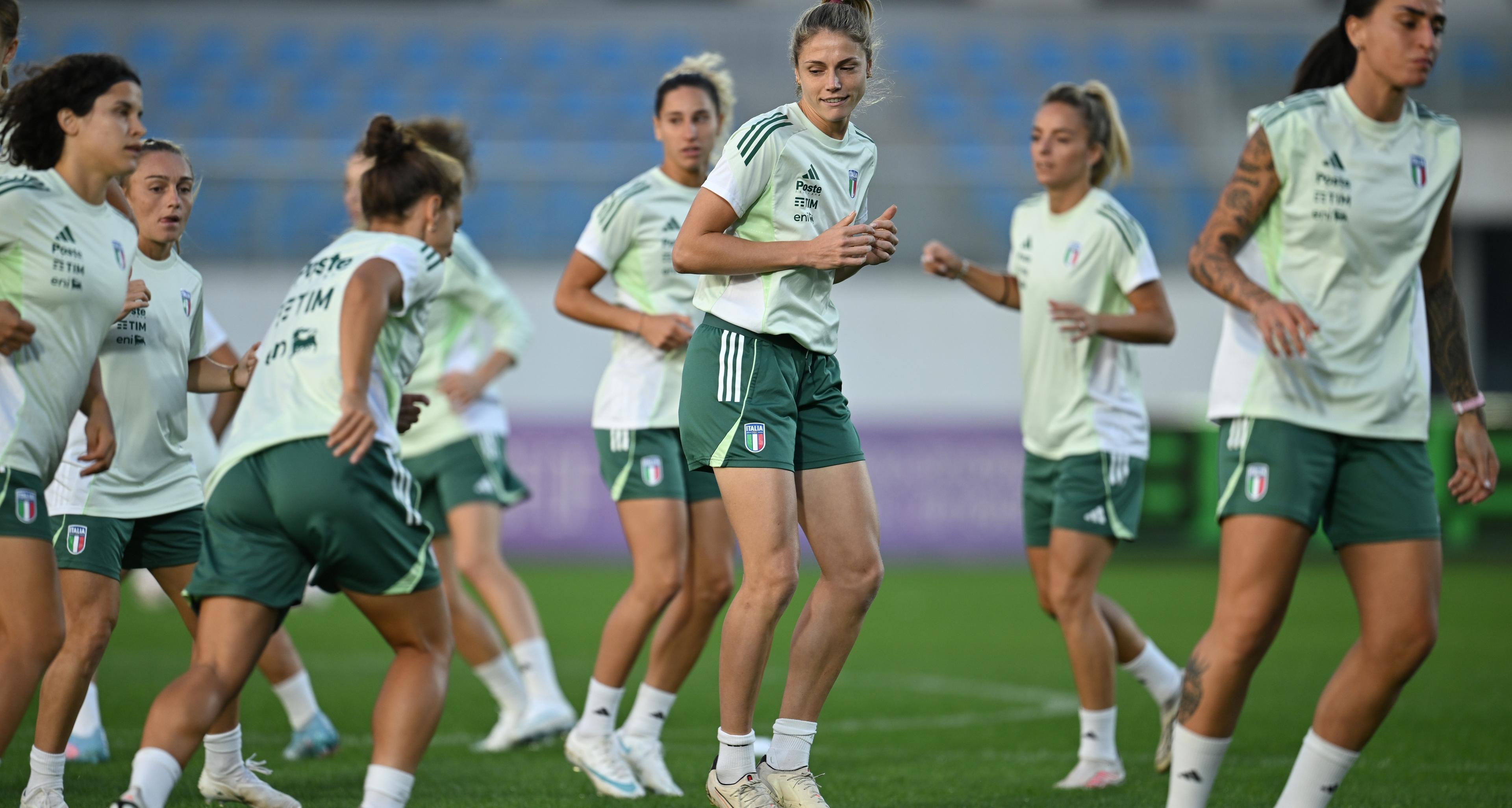 Nazionale Femminile: la rifinitura al 'David Petriashvili' di Tbilisi