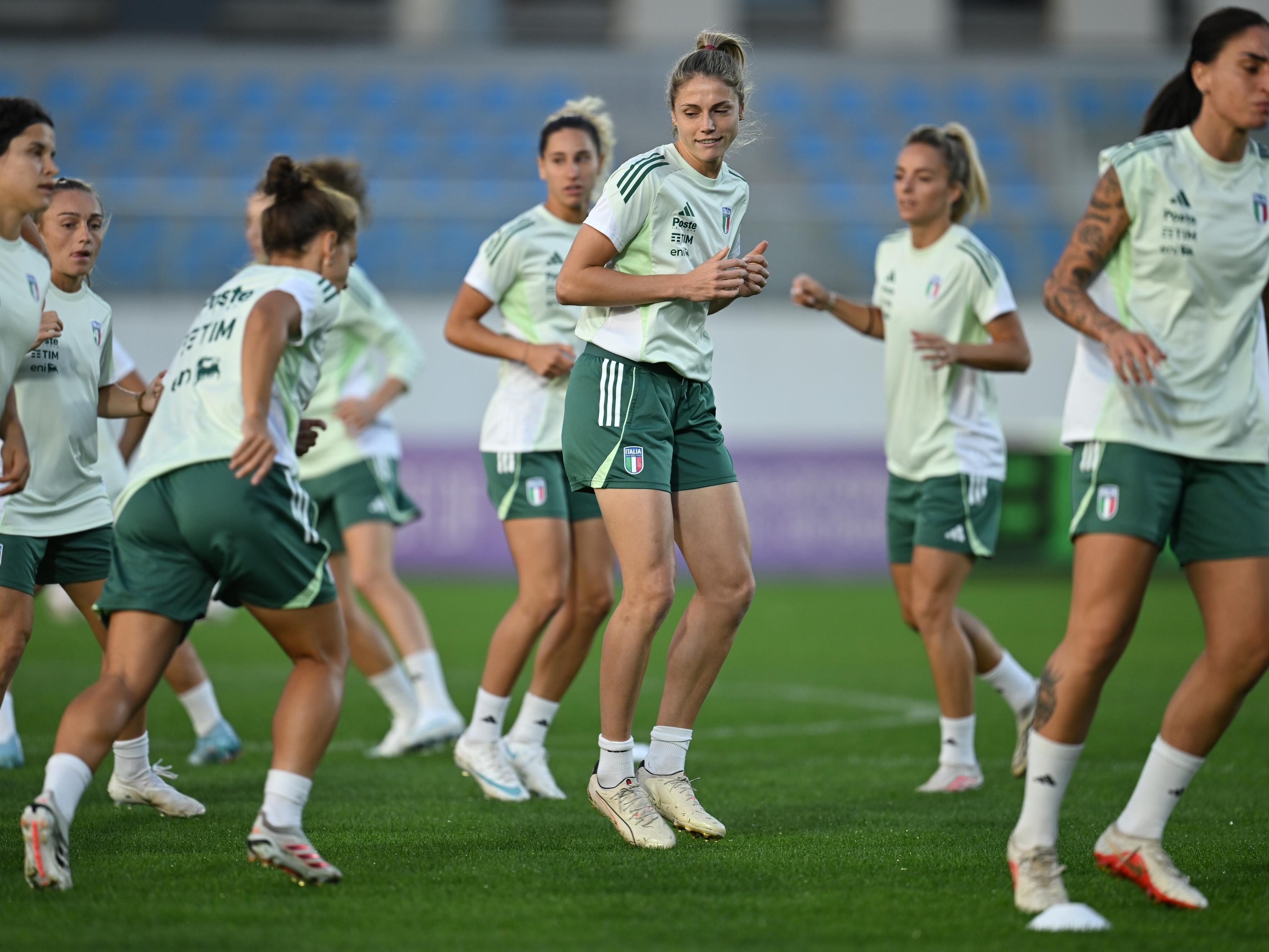 Nazionale Femminile: la rifinitura al 'David Petriashvili' di Tbilisi