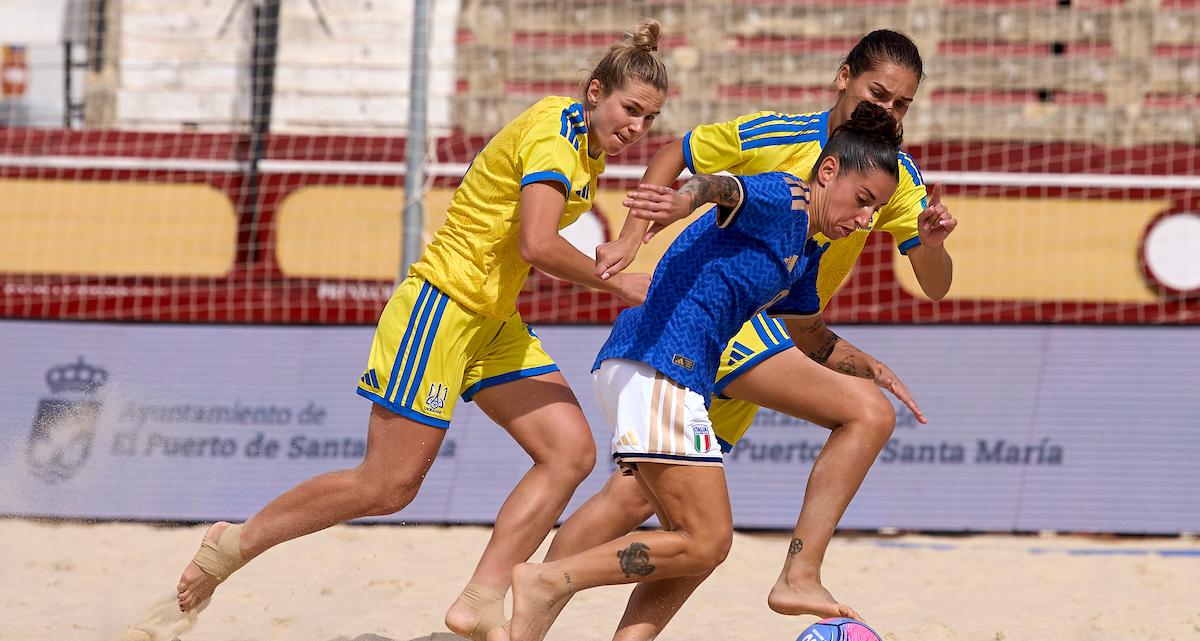 Mundialito, le Azzurre pagano le fatiche con Brasile e Spagna e chiudono con un ko con l’Ucraina