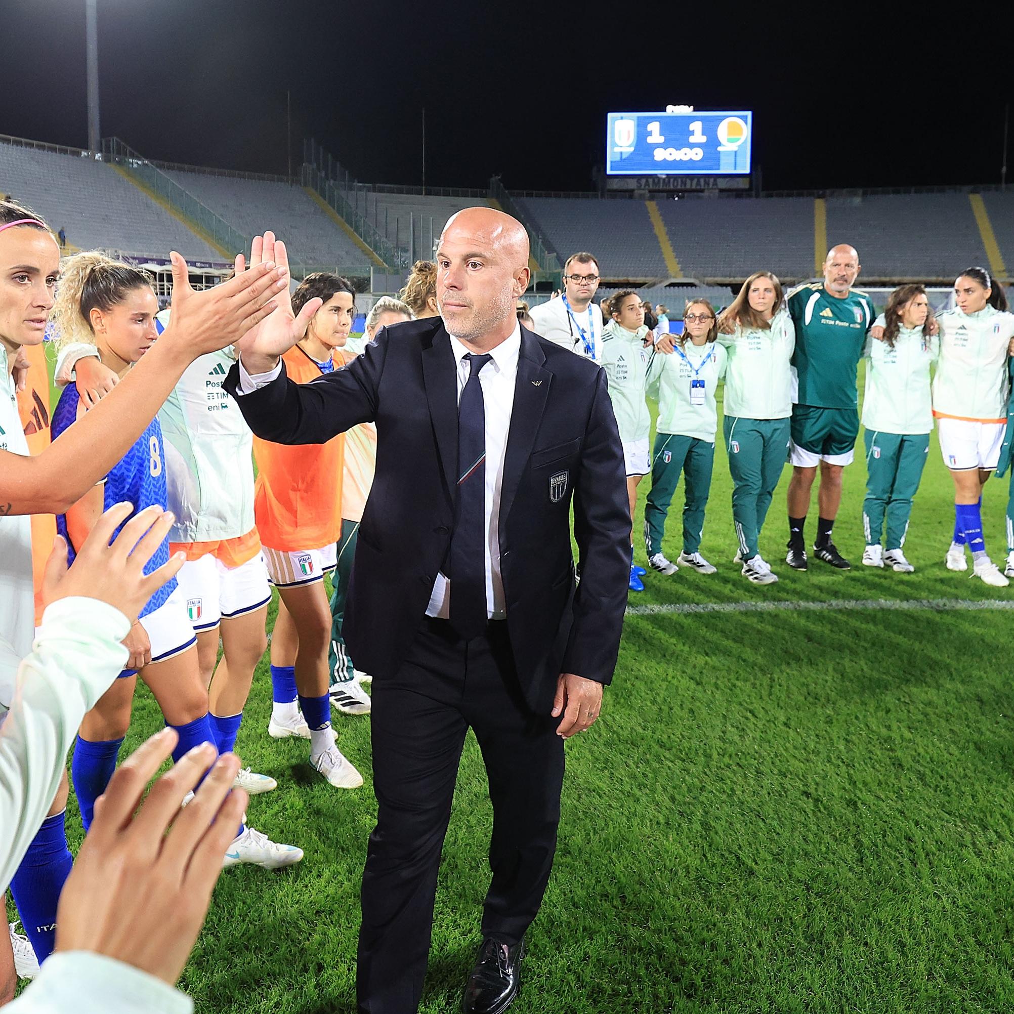 Azzurre reach final play-off round after 1-1 draw with Belarus at the Franchi