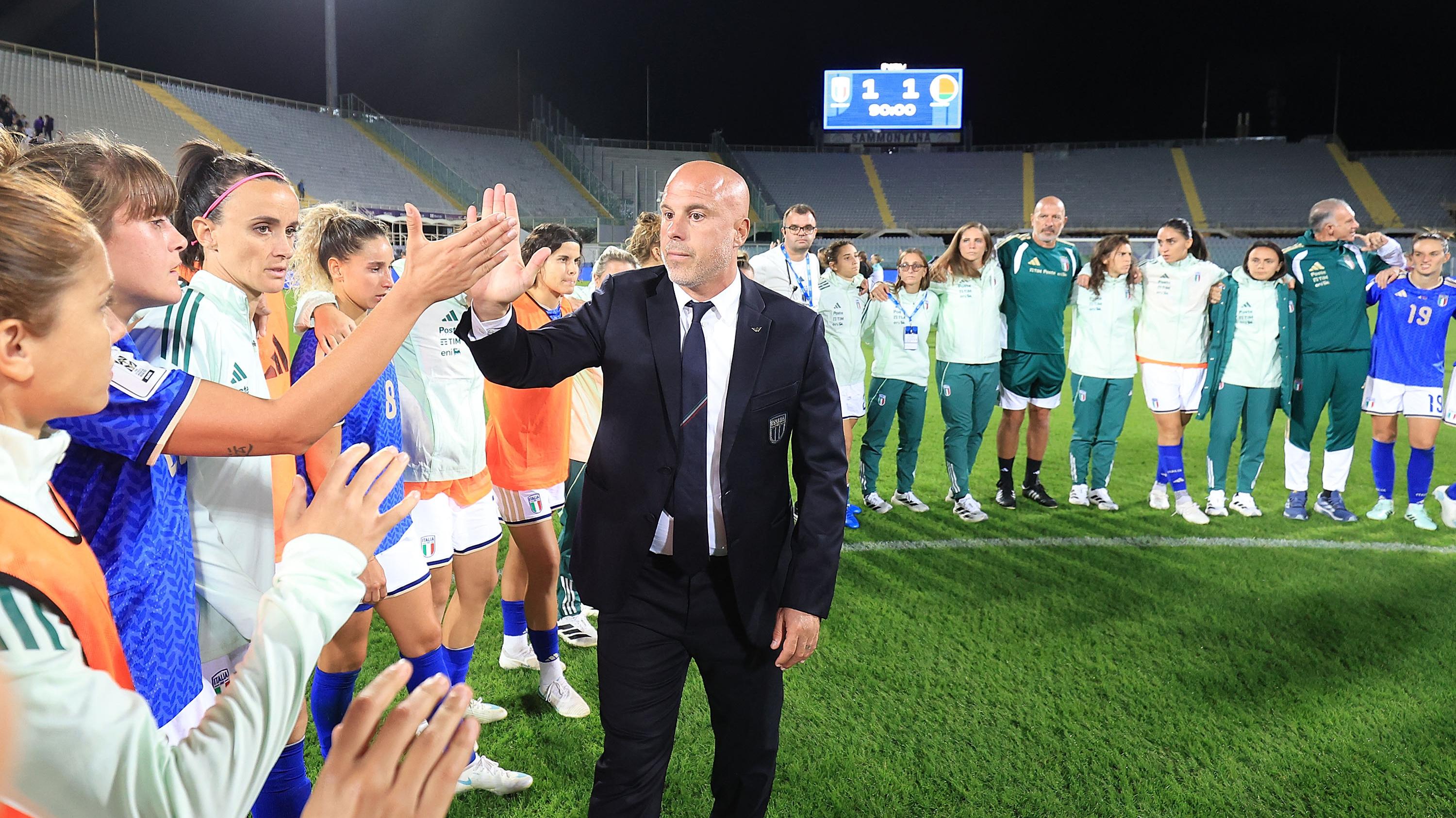 Azzurre reach final play-off round after 1-1 draw with Belarus at the Franchi