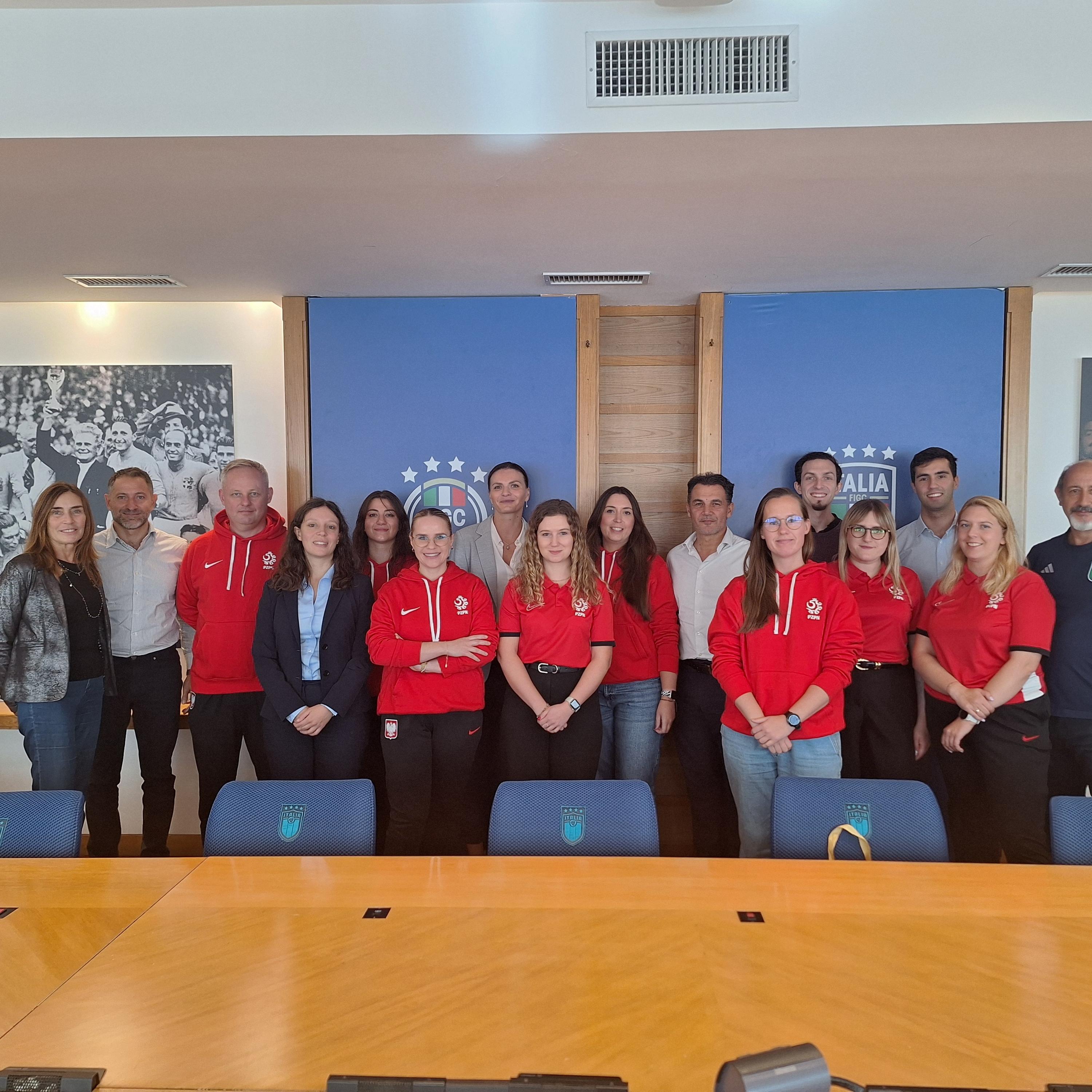 A via Allegri l’incontro con la Federcalcio polacca all’interno del progetto ‘Erasmus+ mobility programme’