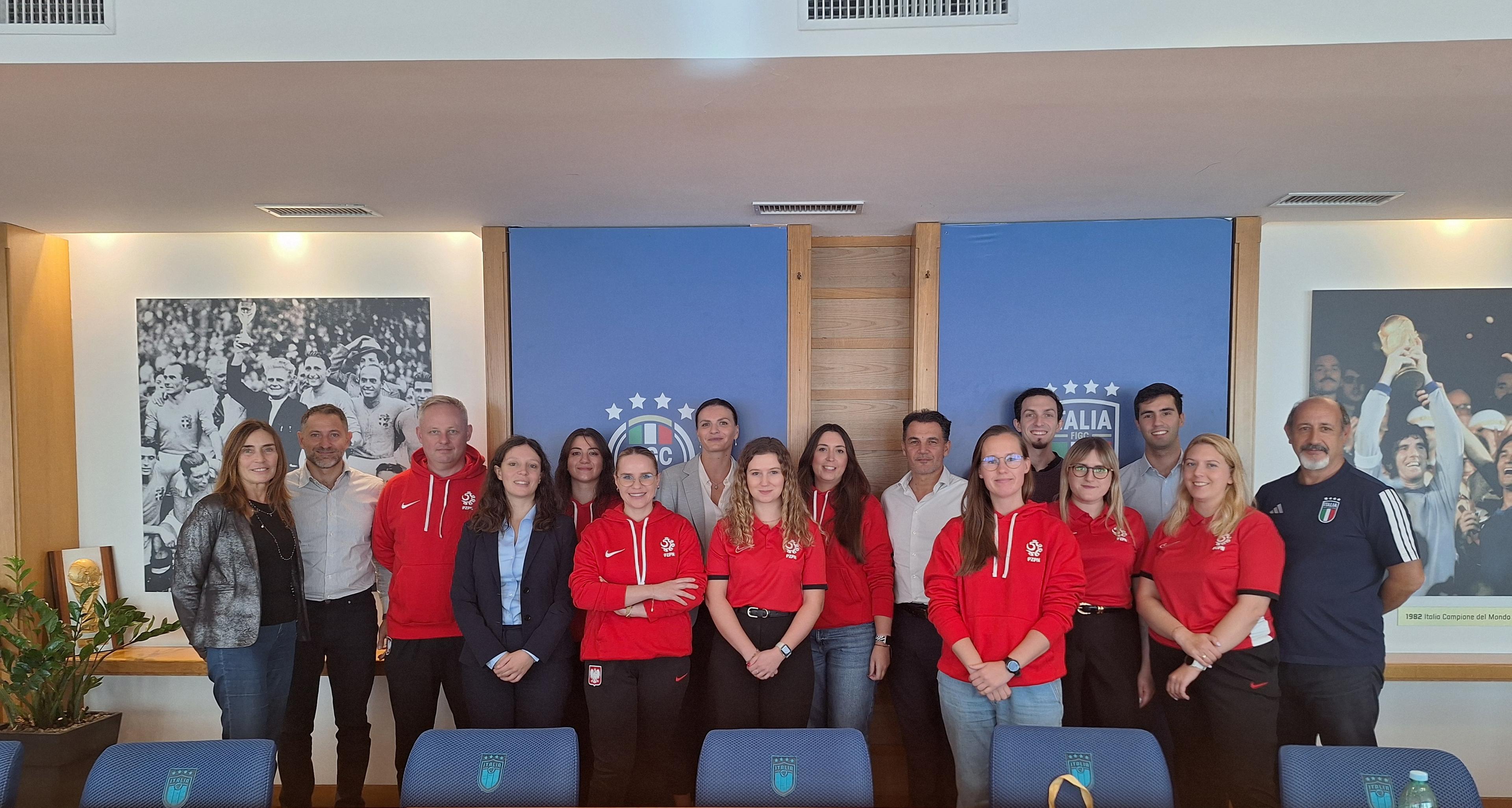 A via Allegri l’incontro con la Federcalcio polacca all’interno del progetto ‘Erasmus+ mobility programme’