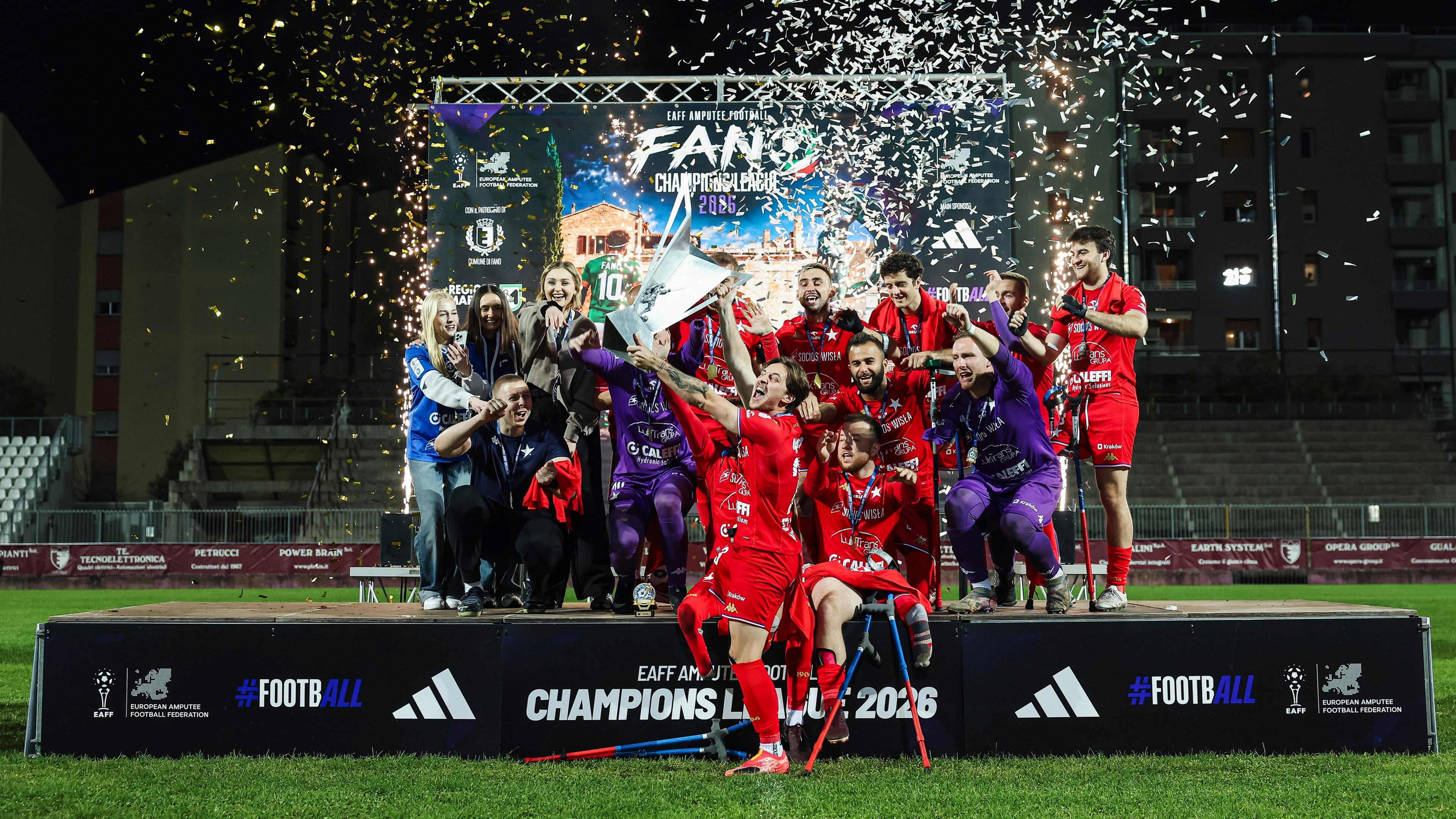 Lo Sporting Fano chiude con uno storico secondo posto la Champions League del Calcio Amputati