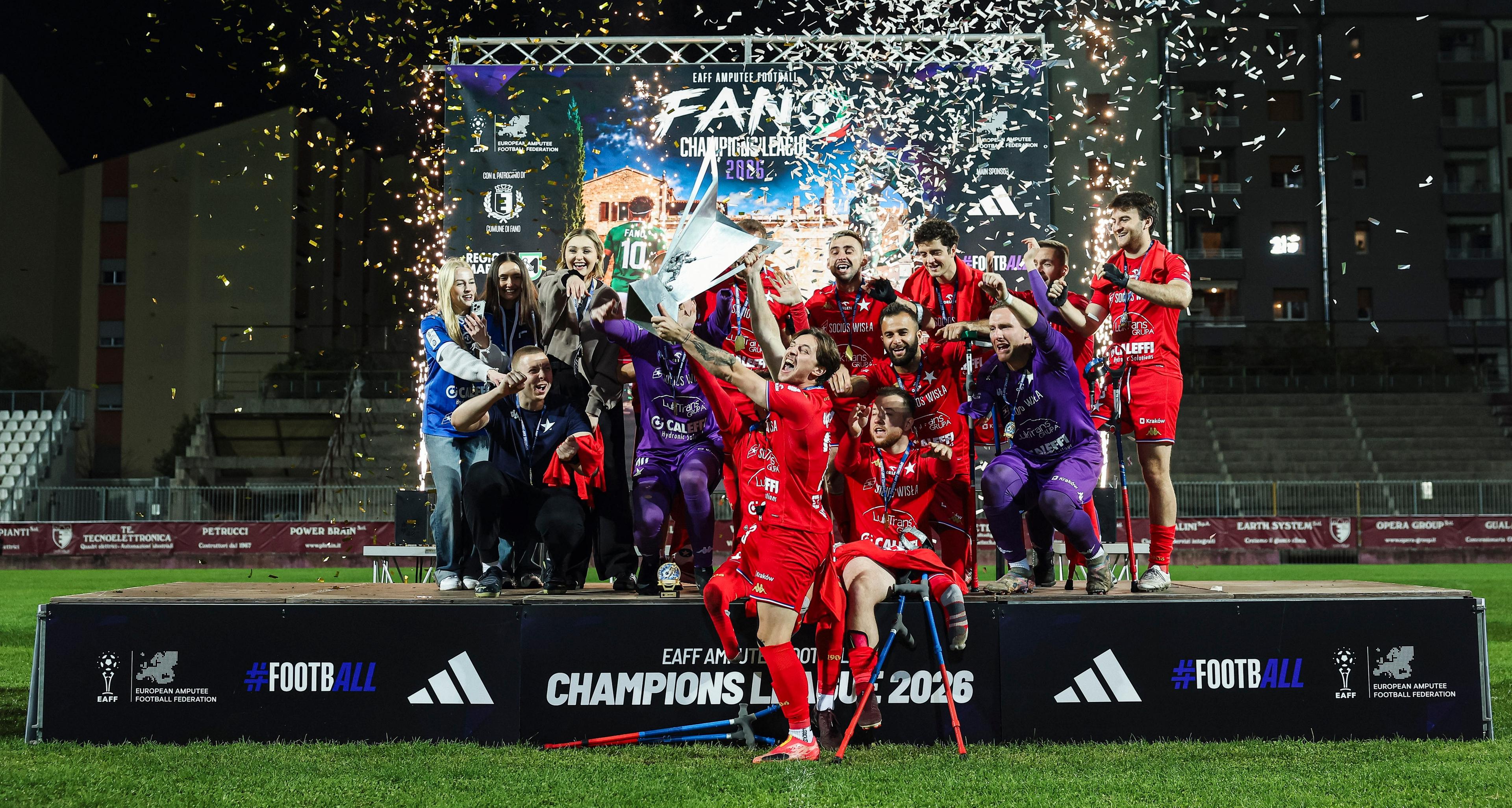 Lo Sporting Fano chiude con uno storico secondo posto la Champions League del Calcio Amputati