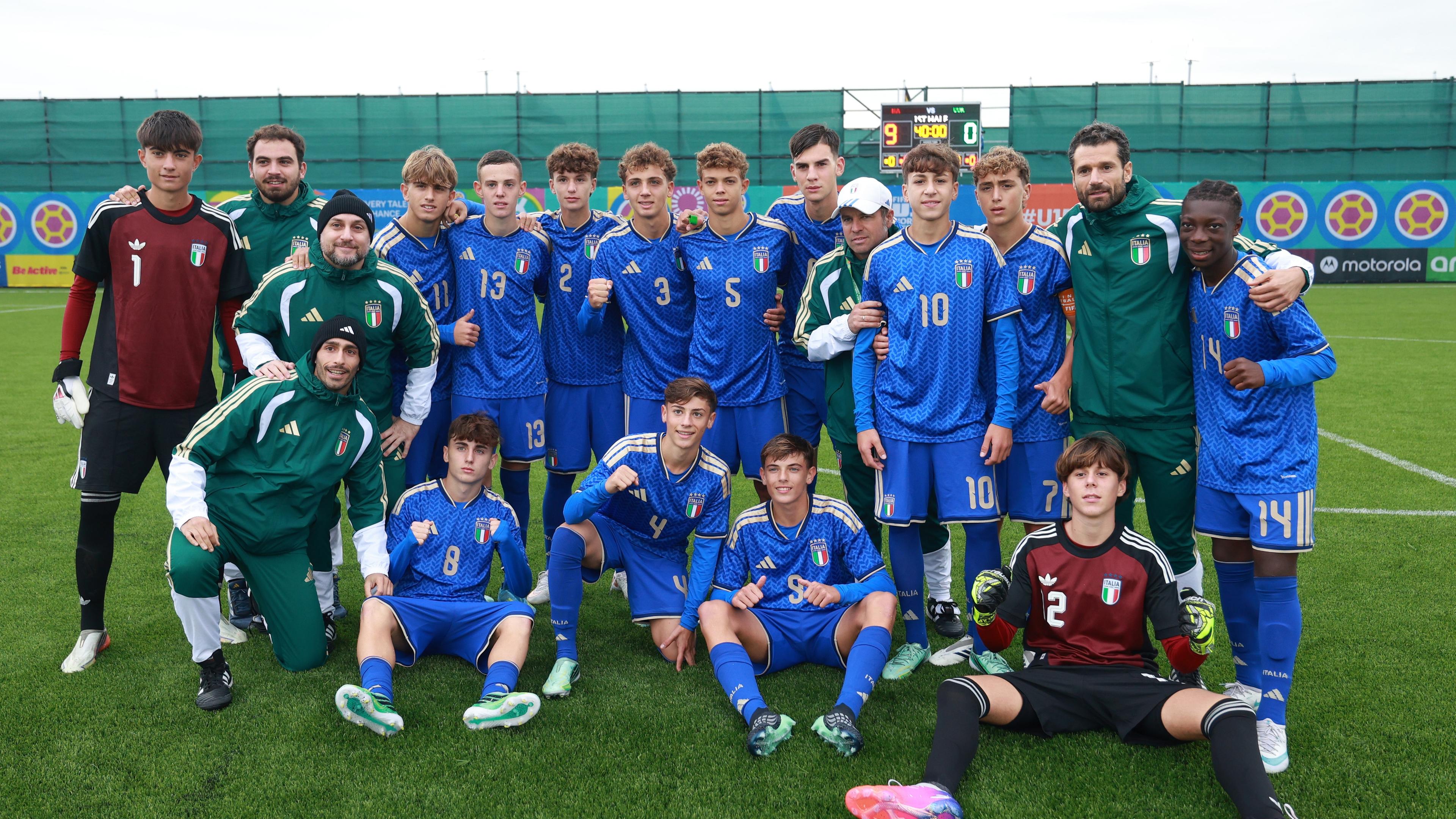 Azzurrini storm to 9-0 win over Cook Islands. Battisti: “There was a clear gulf in quality on the pitch”